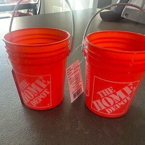 The Home Depot Orange Buckets